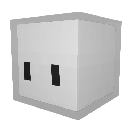 seobin__ Minecraft avatar head, 3D render