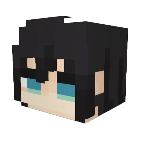 seogiS2 Minecraft avatar head, 3D render