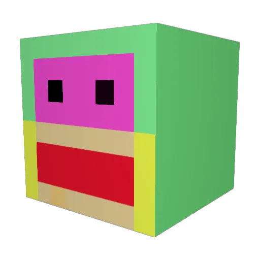 seojiho1221 Minecraft avatar head, 3D render