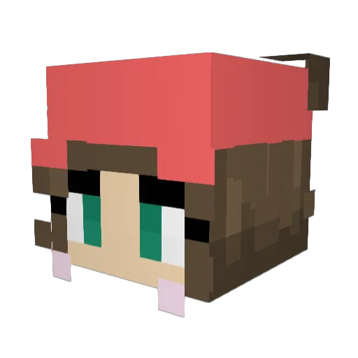 seokjinnieverse Minecraft avatar head, 3D render