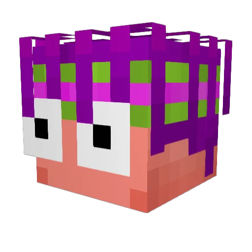 seoljaesub Minecraft avatar head, 3D render