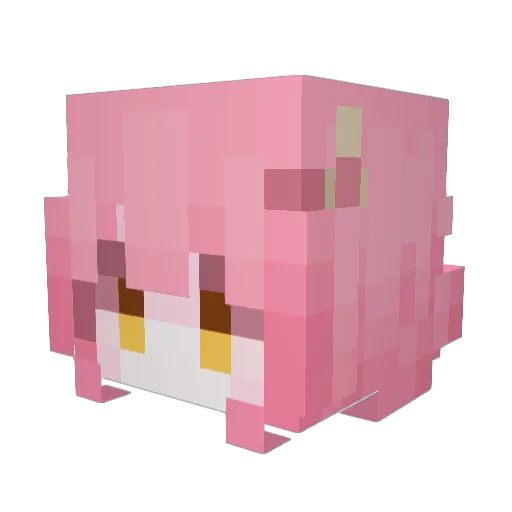 seomeoww Minecraft avatar head, 3D render