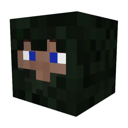 seondave Minecraft avatar head, 3D render