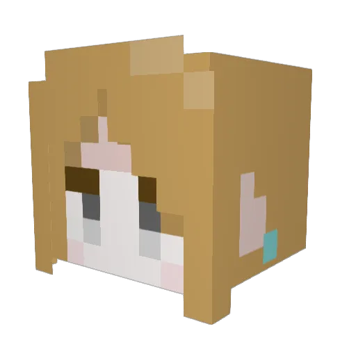 seoru78 Minecraft avatar head, 3D render
