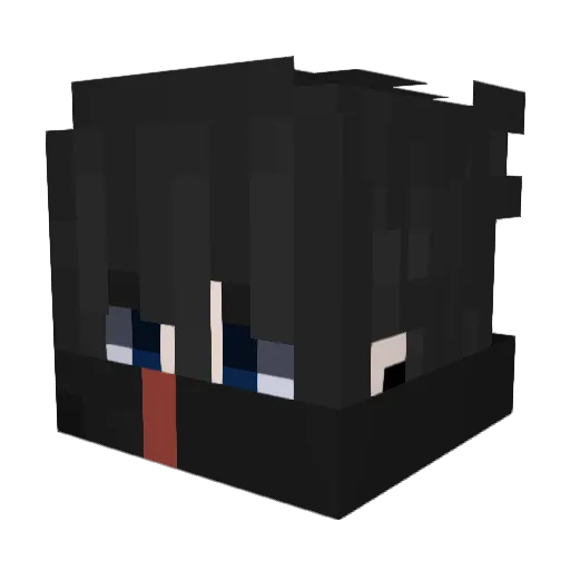 seoyak Minecraft avatar head, 3D render