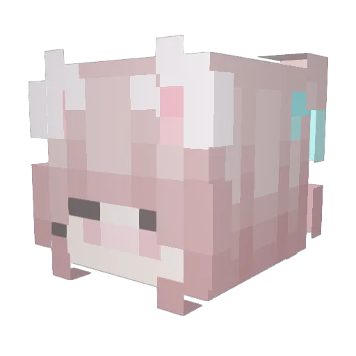 seoyoon_02 Minecraft avatar head, 3D render