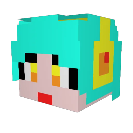 sepang_26 Minecraft avatar head, 3D render