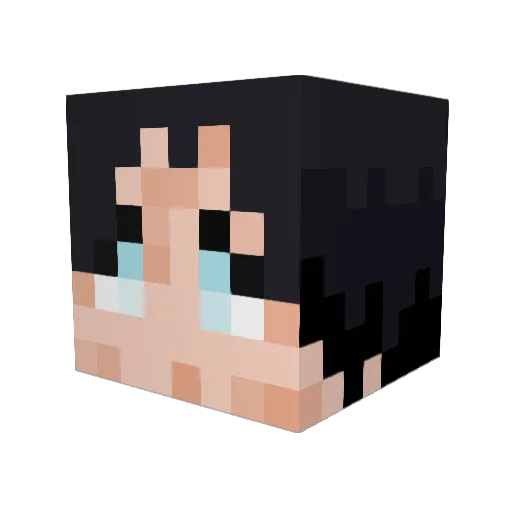sephieseph Minecraft avatar head, 3D render