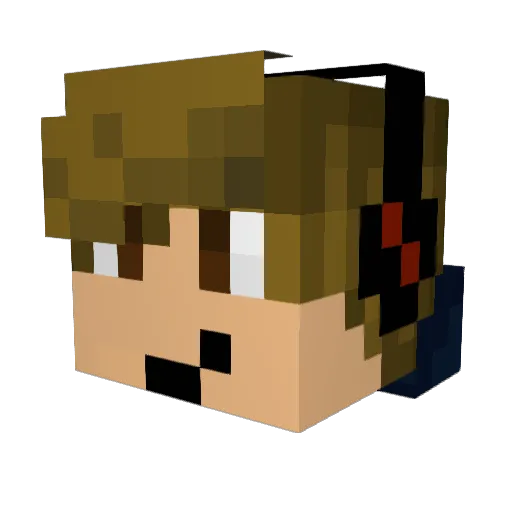 seppebos01 Minecraft avatar head, 3D render