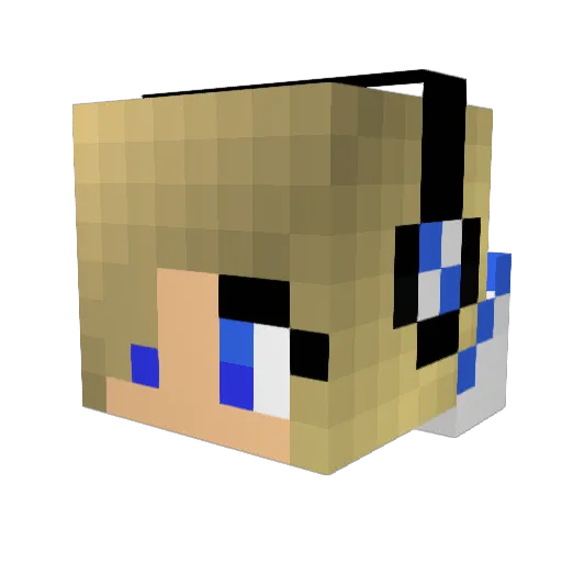 seppestijn Minecraft avatar head, 3D render