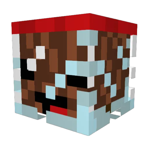 septembah Minecraft avatar head, 3D render