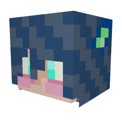 septicwolf Minecraft avatar head, 3D render