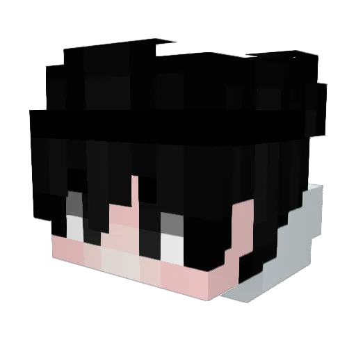 seqez Minecraft avatar head, 3D render