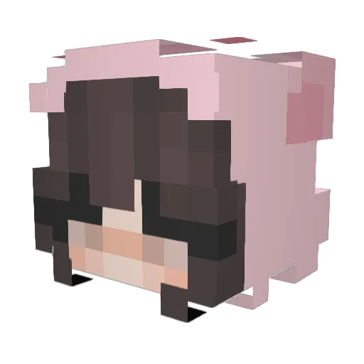 seqviia Minecraft avatar head, 3D render