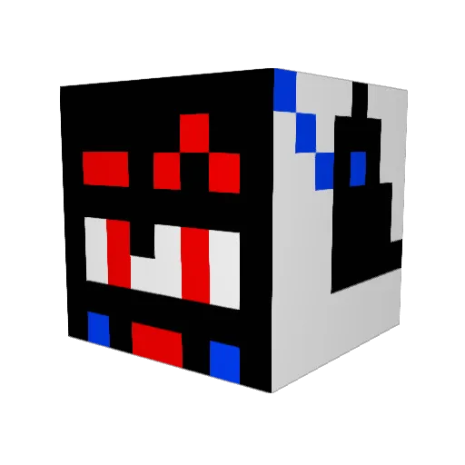 seqy01 Minecraft avatar head, 3D render