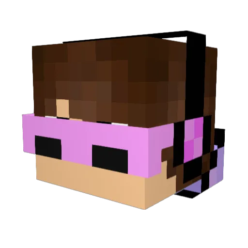 ser9ey Minecraft avatar head, 3D render