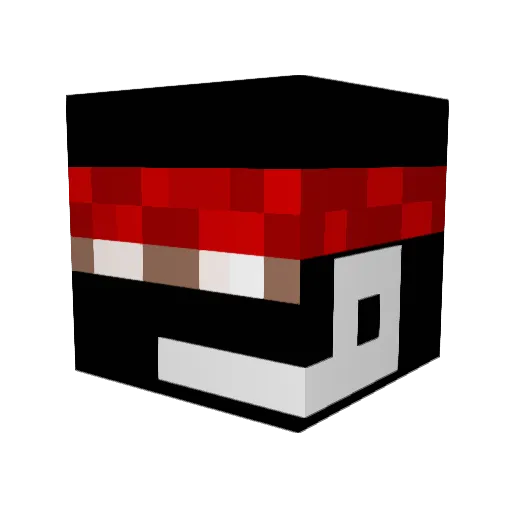 ser_ada Minecraft avatar head, 3D render