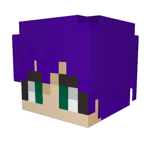 ser_poet Minecraft avatar head, 3D render