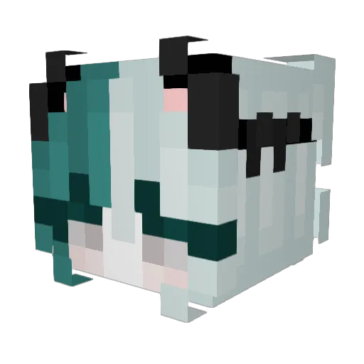 sera150 Minecraft avatar head, 3D render