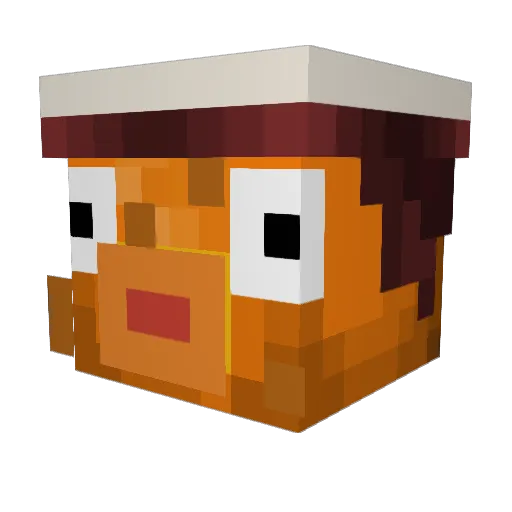 sera_mp3 Minecraft avatar head, 3D render