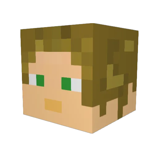 seran11 Minecraft avatar head, 3D render