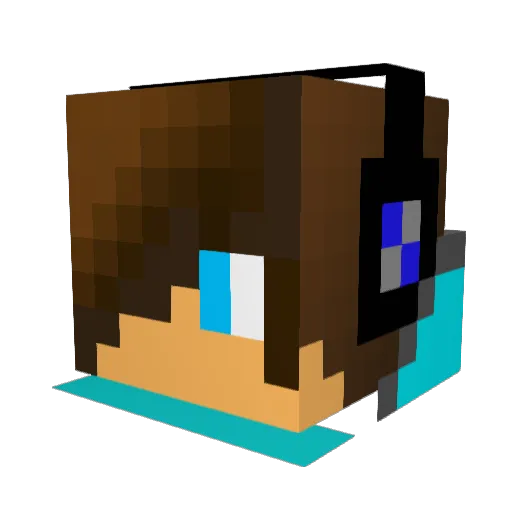 seranix1 Minecraft avatar head, 3D render