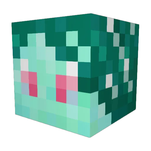 serapheric Minecraft avatar head, 3D render