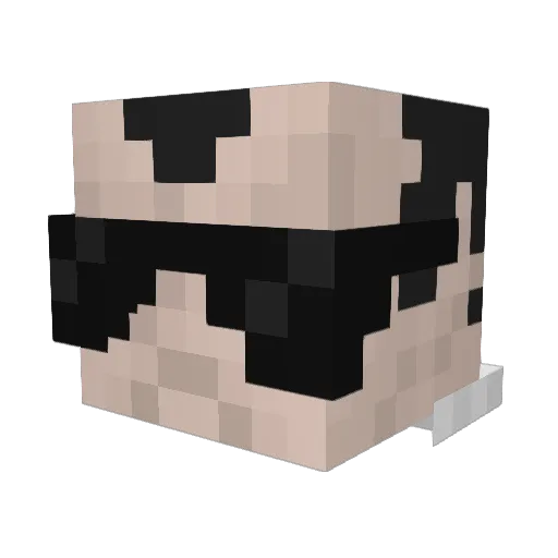 seraphiim___ Minecraft avatar head, 3D render
