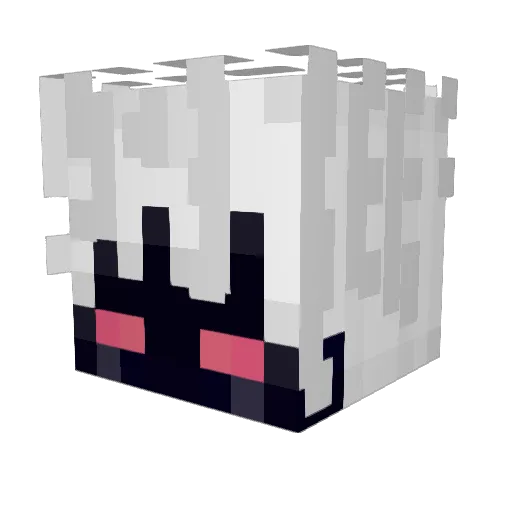seraphimmm Minecraft avatar head, 3D render