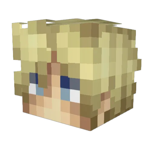 seraphimxngel Minecraft avatar head, 3D render