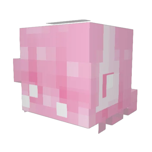 seraphinnic Minecraft avatar head, 3D render