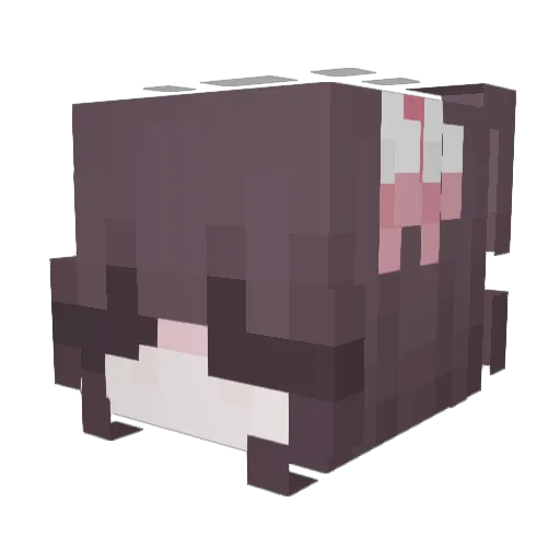 seraphrine Minecraft avatar head, 3D render