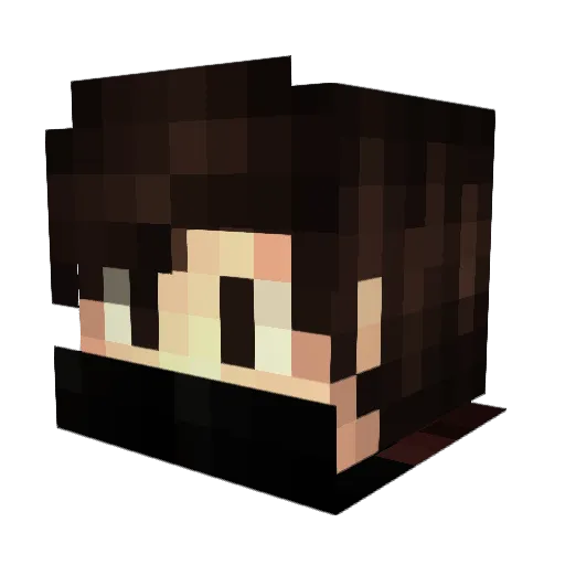 sercannew Minecraft avatar head, 3D render