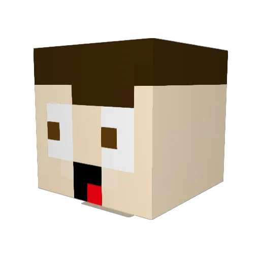 serch289 Minecraft avatar head, 3D render