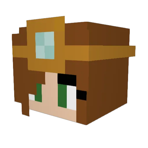 sereinstorm Minecraft avatar head, 3D render