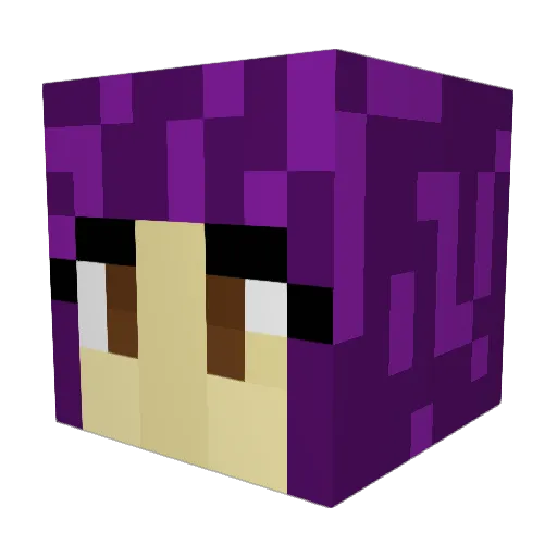 seremeri Minecraft avatar head, 3D render