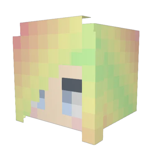 serena106 Minecraft avatar head, 3D render