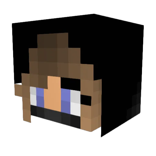 serena833 Minecraft avatar head, 3D render