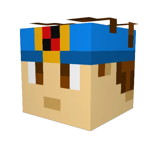serenadedabyss Minecraft avatar head, 3D render