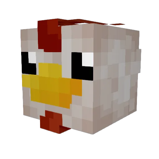 serenag Minecraft avatar head, 3D render
