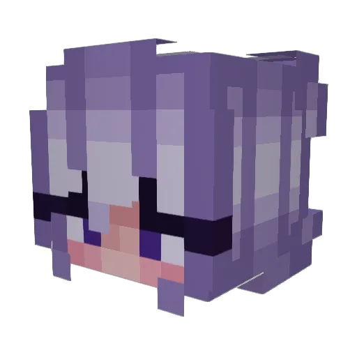 serendelta Minecraft avatar head, 3D render