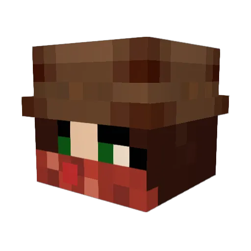 serenibee Minecraft avatar head, 3D render