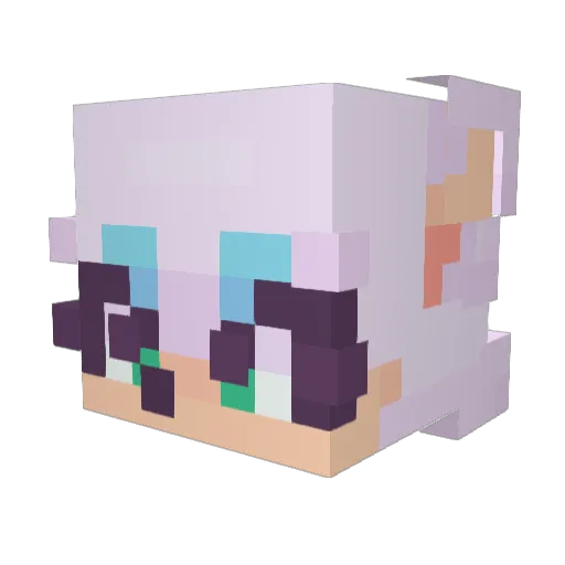 serenichiii Minecraft avatar head, 3D render