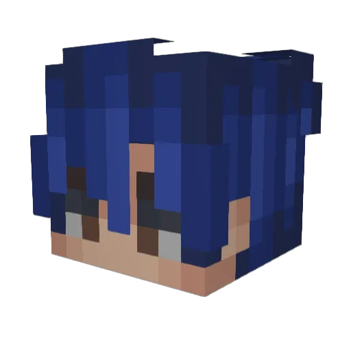 serenlix Minecraft avatar head, 3D render