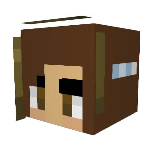 serentiffany Minecraft avatar head, 3D render
