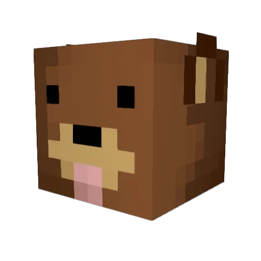 serenx Minecraft avatar head, 3D render