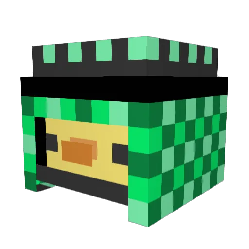 serewasverfa Minecraft avatar head, 3D render