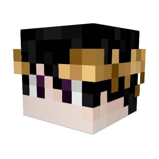 serfrax Minecraft avatar head, 3D render