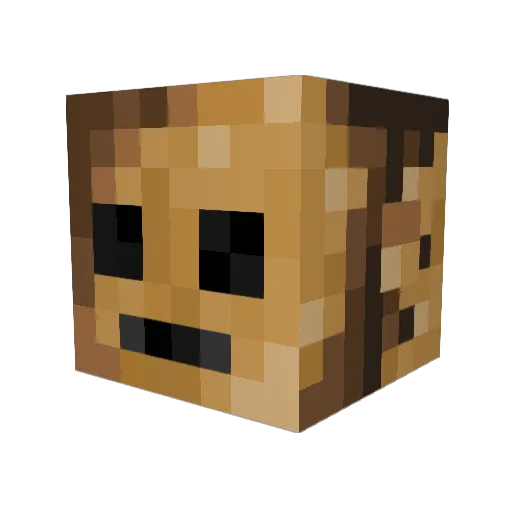 serfzu Minecraft avatar head, 3D render