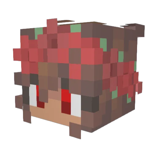 sergeantrodak Minecraft avatar head, 3D render